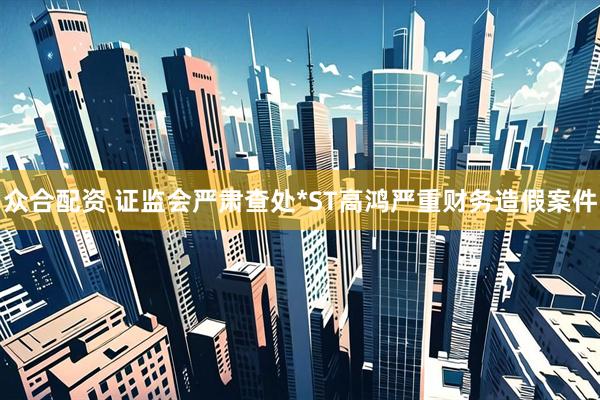 众合配资 证监会严肃查处*ST高鸿严重财务造假案件