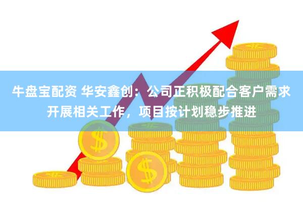 牛盘宝配资 华安鑫创：公司正积极配合客户需求开展相关工作，项目按计划稳步推进